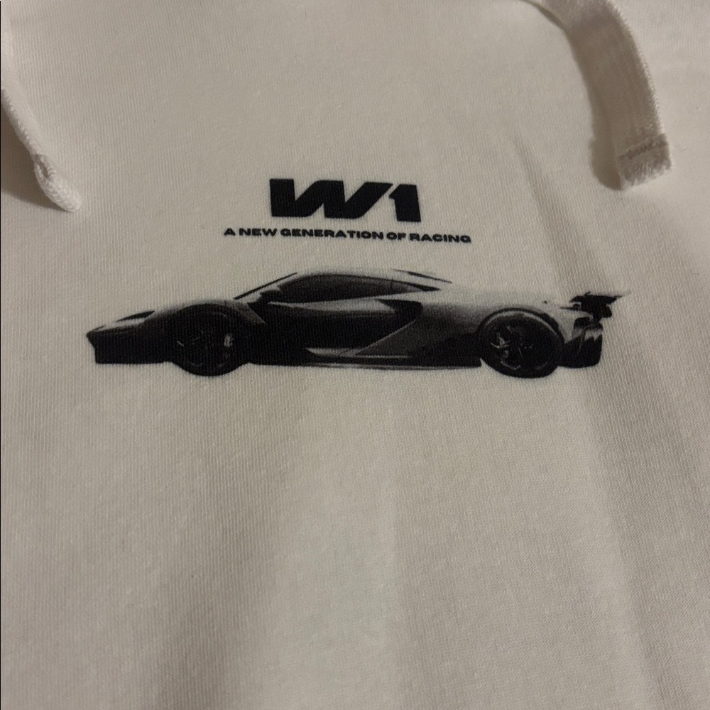 White McLaren W1 Graphic Hoodie - Picture 2 of 4